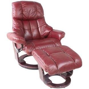 Кресло-реклайнер Recliner Relax Lux 7438W Bordo